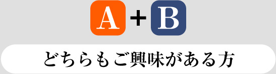 【A プラン】【A プラン】両方に興味がある方